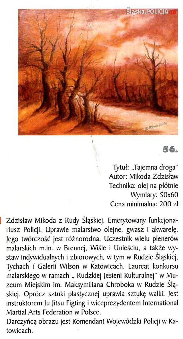 obraz Zdzisława Mikody-,,Tajemna droga"