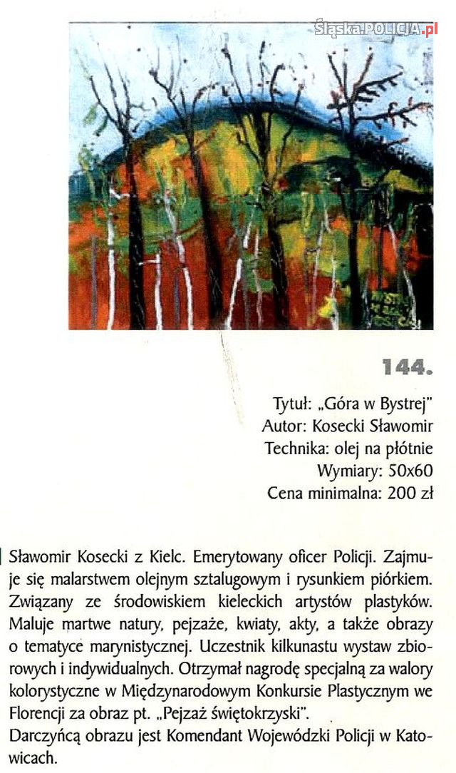 obraz Sławomira Koseckiego-,,Góra w Bystrej"