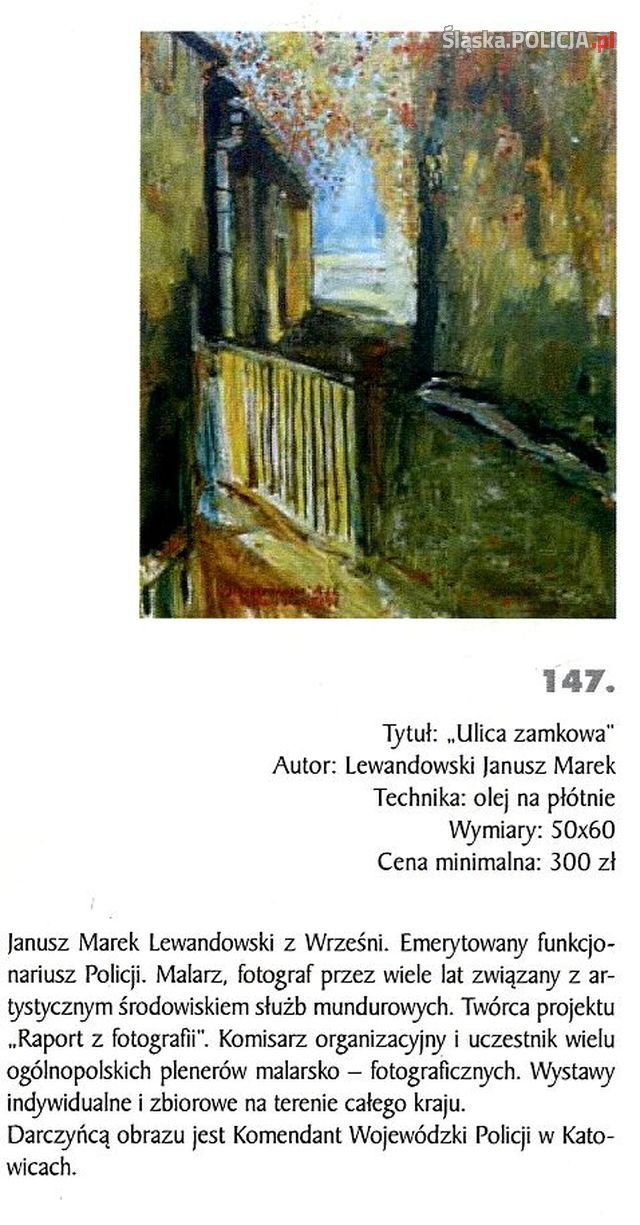 obraz Marka Janusza Lewandowskiego-,,Ulica zamkowa"