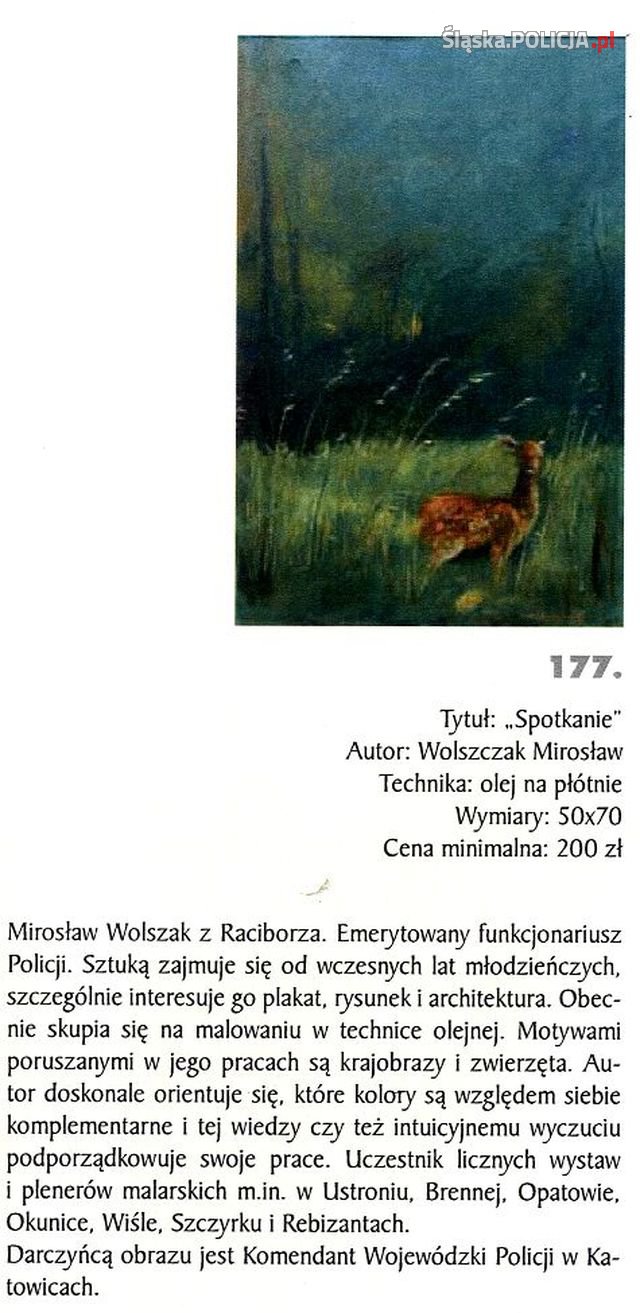 obraz Mirosława Wolszczaka-,,Spotkanie"