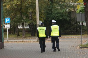 Policjanci w trakcie działań NURD