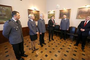 Noworoczne spotkanie policyjnej orkiestry z Wojewodą Śląskim