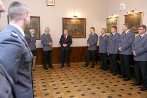 Noworoczne spotkanie policyjnej orkiestry z Wojewodą Śląskim