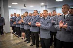 Przedstawiciele kadry śląskiej Policji