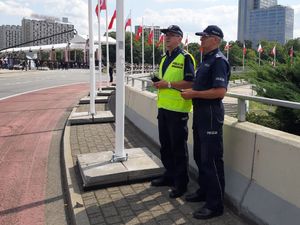 na zdjęciu dwaj zastępcy Komendanta Wojewódzkiego Policji w Katowicach