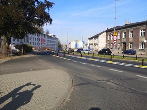 Oznakowanie przejścia dla pieszych w Bielsku-Białej, jako przykład nowego rozwiązania w ruchu drogowym