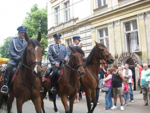 Policjanci na koniach podczas Dni Chorzowa