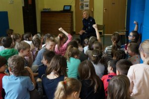 Chorzowska policjantka na spotkaniu z dziećmi