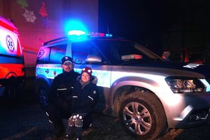 policja na festynie charytatywnym w Ogrodzinej