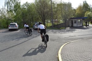 Policjanci na rowerach