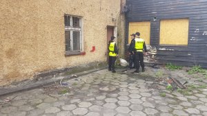 słuchacze szkoły policji na służbie w Mysłowicach