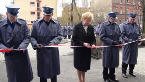 Uroczystości otwarcia Komendy Miejskiej Policji w Zabrzu po remoncie i modernizacji