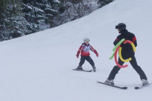 nauka jazdy na nartach