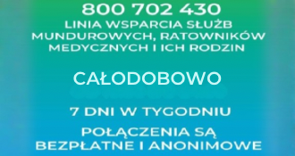 Linia wsparcia psychologicznego dla służb mundurowych, ratowników medycznych i ich rodzin