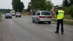 Policjanci z Myszkowa podczas akcji