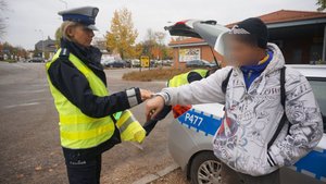 Policjanci w trakcie działań