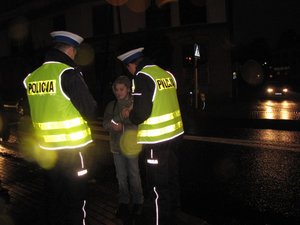 Policjanci w trakcie działań