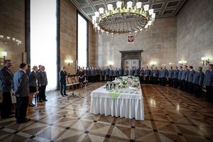Spotkanie Orkiestry Komendy Wojewódzkiej Policji w Katowicach z Wojewodą Śląskim