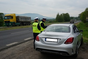 Policjanci z Katowic oraz z Cieszyna podczas wojewódzkich działań &quot;Prędkość&quot;