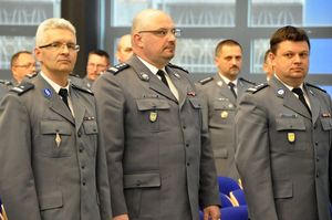 Odprawa służbowa i spotkanie świąteczne kadry kierowniczej garnizonu śląskiego policji 13.04.2017 r.