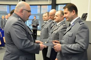 Odprawa służbowa i spotkanie świąteczne kadry kierowniczej garnizonu śląskiego policji 13.04.2017 r.