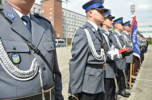 Ślubowanie nowo przyjętych policjantów 24 kwietnia 2018 roku,