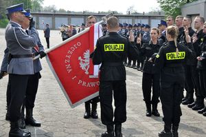 Ślubowanie nowo przyjętych policjantów 24 kwietnia 2018 roku,