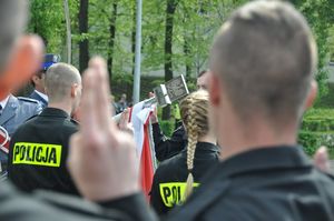 Ślubowanie nowo przyjętych policjantów 24 kwietnia 2018 roku,