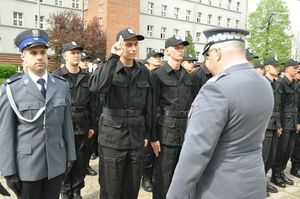 Ślubowanie nowo przyjętych policjantów 24 kwietnia 2018 roku,