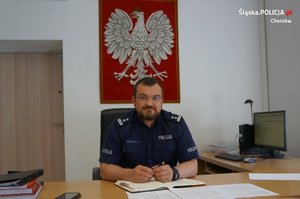 pełniący obowiązki Komendanta Miejskiego Policji w Chorzowie młodszy inspektor dr Grzegorz Matuszek