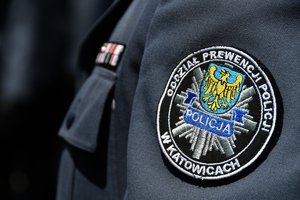 Naszywka na mundurze Oddział Prewencji Policji w Katowicach.