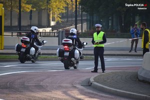 Policjanci zabezpieczają XIII Silesia Marathon