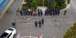 Zbiórka rezerwistów podczas spotkania z Zastępcą Komendanta Wojewódzkiego Policji w Katowicach