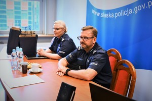 Zastępca Komendanta Wojewódzkiego Policji w Katowicach insp. Dominik Łączyk