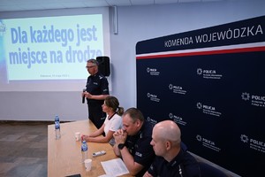 Na zdjęciu widoczny Zastępca Komendanta Wojewódzkiego Policji w Katowicach