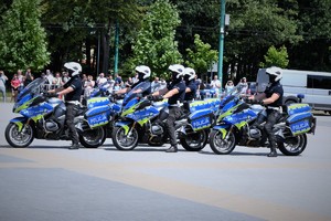 Policyjni motocykliści