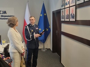 na zdjęciu Komendant Wojewódzki Policji w Katowicach
