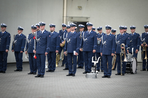 Na zdjęciu Orkiestra Komendy Wojewódzkiej Policji w Katowicach