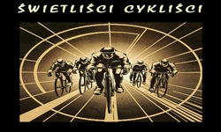 Plakat akcji Świetliści Cykliści