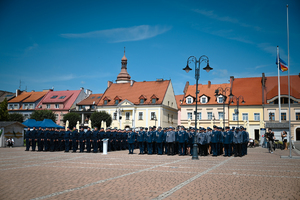 Na zdjęciu policjanci biorący udział w obchodach