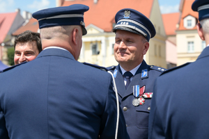 Na zdjęciu Zastępca Komendanta Wojewódzkiego