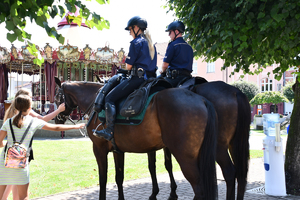 Na zdjęciu policjanci na koniach