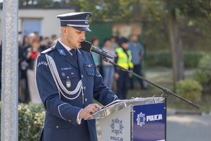 Na zdjęciu przemówienie lektora uroczystości