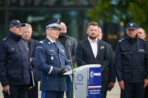 Na zdjęciu komendant wojewódzki policji