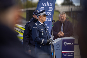 Na zdjęciu komendant wojewódzki policji