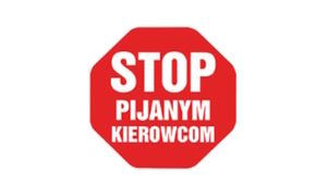 Znak STOP z dopiskiem pijanym kierowcom