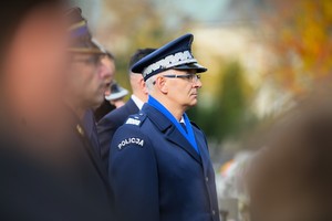 Na zdjęciu Komendant Wojewódzki Policji w Katowicach.