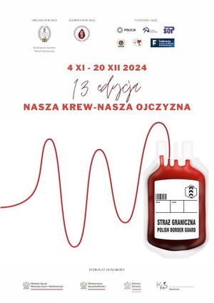 Plakat promujący 13 edycję akcji Nasza Krew - Nasza Ojczyzna