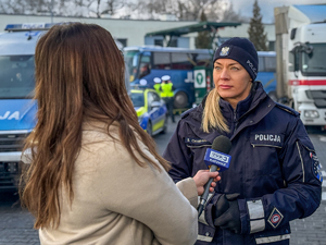 Zdjęcie przestawia rzecznika prasowego policji