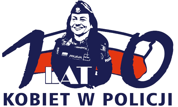 Plakat 100-lecia kobiet w Policji w formie grafiki